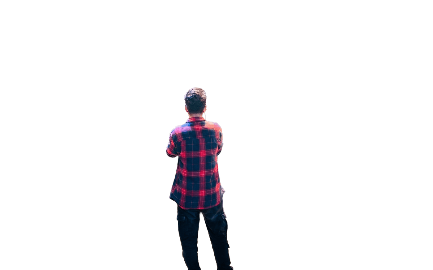 Rakshith Venkatesh standing center stage