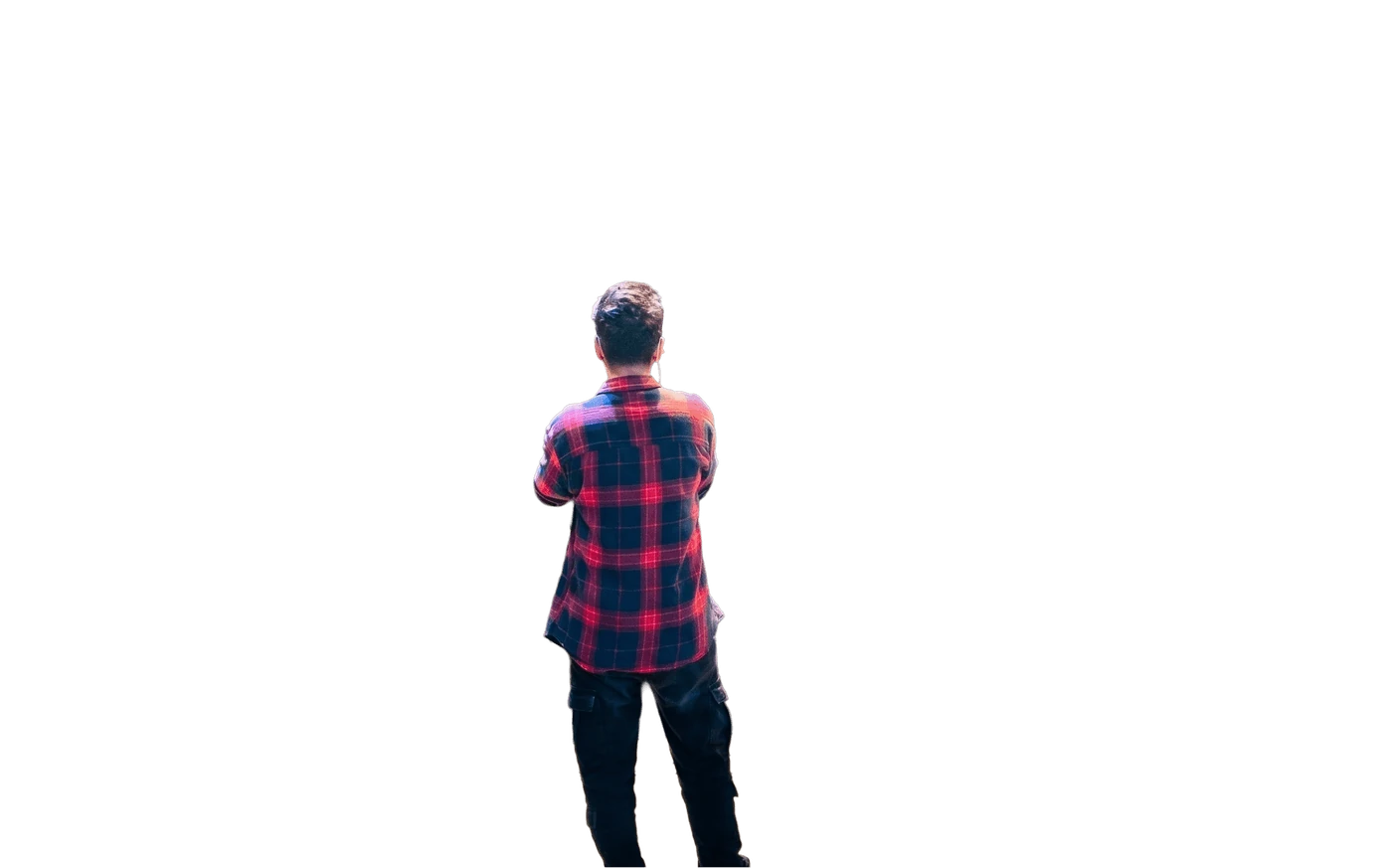 Rakshith Venkatesh standing center stage